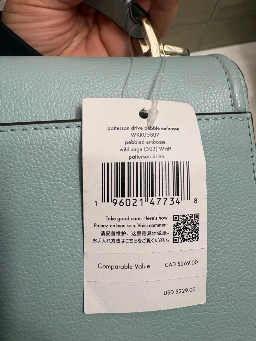 kate spade mint green Mini Top-Handle Crossbody - Picture 2 of 9